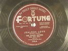 Davis Sisters 78 rpm JEALOUS LOVE / Roy Hall GOIN' DOWN..inst.   Fortune 170 VG+