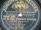 78rpm LO HE COMES WITH CLOUDS DESCENDING / CHRISTIANS AWAKE zonophone 328