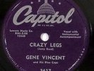 HEAR rockabilly 78 GENE VINCENT Crazy Lets CAPITOL 3617