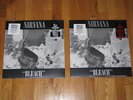 nirvana bleach colored vinyl ltd 750 clear white swirl & maroon black swirl