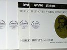 Heifetz BEETHOVEN Violin Concerto CLASSIC RECORDS 45rpm LIVING STEREO 180g 4 lps
