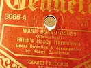HOT 1920s  JAZZ HOAGY CARMICHAEL w HITCH HARMONISTS Gennett 3066 V+