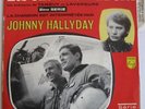 Disque 45 tours Sp johnny Hallyday Les chevaliers du ciel pochette rouge Philips
