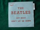 THE BEATLES . GET BACK APPLE  2 C 006 04084 M  SP FRANCE