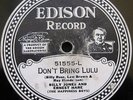 EDISON 51555: Billy Jones & Ernest Hare, Arthur Hall & John Ryan. 78 RPM. EXC