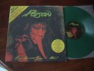 POISON OPEN UP AND SAY...Ahh RARE AUSSIE GREEN VINYL LP