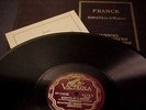 FRANCK VIOLIN SONATA-: JACQUES THIBAUD, ALFRED CORTOT Victor M-81  Scroll
