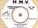 roy clark  please mr mayor/puddin    hmv   demo   pop581