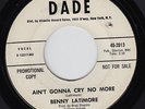 Promo Northern Soul 45 BENNY LATIMORE 