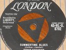 EDDIE COCHRAN   SUMMERTIME BLUES b/w LOVE AGAIN   UK TRI LONDON 7