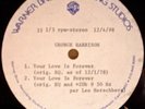 GEORGE HARRISON Your Love Is Forever (2 eq's) 1978 acetate 12