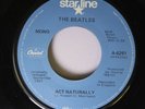 ROCK 45 THE BEATLES Act Naturally on Starline Records