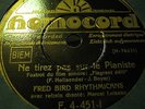 FRED BIRD RHYTHMICANS_refr marcel loiseau-NE TIREZ PAS SUR LE PIANISTE_jazz
