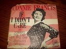 CONNIE FRANCIS 45 If I Didn't Care MGM Picture Sleeve  Original
