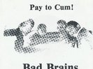 BAD BRAINS-Pay To Cum(1978 US Bad Brains Record)Original single in RE Pic Sleeve