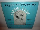JACQUELINE EYMAR - Faure LP 10'  RARE  Le Chant du Monde  LD M 8168 PIANO /  EX