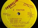 * Z FACTOR Fast Cars RARE CHICAGO HOUSE ELECTRO WBMX '83 Mitchbal Promo 12