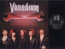 VANADIUM - A RACE WITH THE DEVIL - HEAVY METAL LP - LYRICS INNER SLEEVE - ITALY