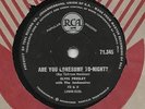 ELVIS PRESLEY   UNIQUE  SOUTH AFRICA  78   ARE YOU LONESOME TONIGHT  EX