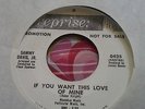 Rare R&B Popcorn Soul Promo 45 Sammy Davis Jr. If You Want This Love LISTEN