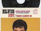 Rare Rock & Roll 45 & Pic Sleeve - Elvis Presley - Judy - RCA Victor # 9287 - M-