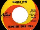 MOD POPCORN 45 - TENNESSEE ERNIE FORD - SIXTEEN TONS Swirl Capitol 1965 - HEAR