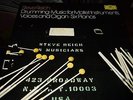STEVE REICH : DRUMMING/MUSIC FOR MALLET INSTRUMENTS 3LP BOX 1974 DGG 2740106 GER