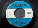 1964 PENNSYLVANIA INSTRUMENTAL--ANGIE & THE CITATIONS--HEADACHE--ANGELA 102