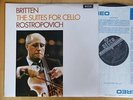 DECCA SXL 6393 WB stereo Benjamin Britten solo cello suites Rostropovich