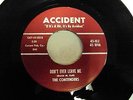 THE CONTENDERS - DON'T EVER LEAVE ME - UNPLAYED 45 RPM ACCIDENT RECORD - SOUL