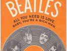 BEATLES All You Need Is Love RARE Norway 45 UNIQUE norwegian p/s LISTEN