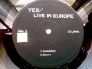 YES LIVE IN EUROPE '72 RARE VINTAGE JAPAN LIVE LP OG PROG FRAGILE no TMOQ