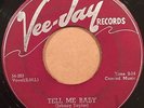 Doo Wop 45 THE FIVE ECHOS Tell Me Baby orig. '55 press on Vee Jay #129 HEAR IT