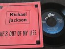 michael jackson she's out of my life pressage belge 45  trés rare (1979) 9-50871