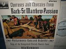 SAX 2525 *BLUE/SILVER* *KLEMPERER /J.S.BACH* ST.MATTHEW PASSION *CHORUSES etc NM