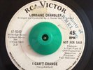 Northern Soul 45 Lorraine Chandler I Can't Change on RCA PROMO HEAR