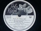 POLAND 78 rpm RECORD Odeon POLA NEGRI Mazurka / Nur eine Stunde... WILLI FORST