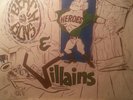 Heroes And Villains Beach Boys 45 w/ PS and jukebox title strip