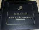 Joseph Szigeti violin BEETHOVEN Concerto in D maj Op. 61 Bruno Walter 5-78 Rpm
