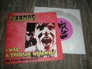 THE CRAMPS - I WAS A TEENAGE WEREWOLF LIVE 1981 , RARE FLEXI 7