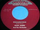 HELEN HUMES Woojamacooja 45 Rare RnB/Blues-Rocker Orig Dootone NM Listen