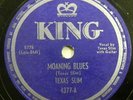 TEXAS SLIM (JOHN LEE HOOKER) 78 Moaning Blues 1950 King Blues 10