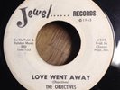 THE OBJECTIVES northern soul 45 Love Went Away/Oh My Love   Jewel