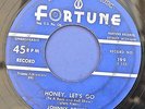 JOHNNY POWERS 45 Honey Lets Go FORTUNE 199 ORIGINAL 1956 Primitive Rockabilly