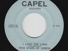 Black Gospel 45 - Five Stars Of Gibson - I Love The Lord - Capel - mp3