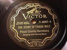E- RARE OLD TIME 78 Floyd County Ramblers The Story of Freida Bolt VICTOR 40307