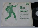  Elvis Presley single 45 Denmark That's all right green sleeve VG+/VG+