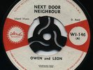 NEXT DOOR NEIGHBOUR  Owen & Leon (Soulful Ska) / FEELING FINE  Roland Alphonso ?