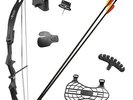 Crosman Jr Compound Bow Arrow Complete Set Beginner Archery Arm Guard Quiver