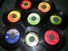 VINYL RECORDS 45's (8) THE BEATLES, ( BOY'S / KANSAS CITY) THE BYRDS, FOUR TOPS